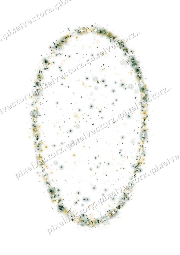 Seamless glitter easter egg in dark green on a transparent background