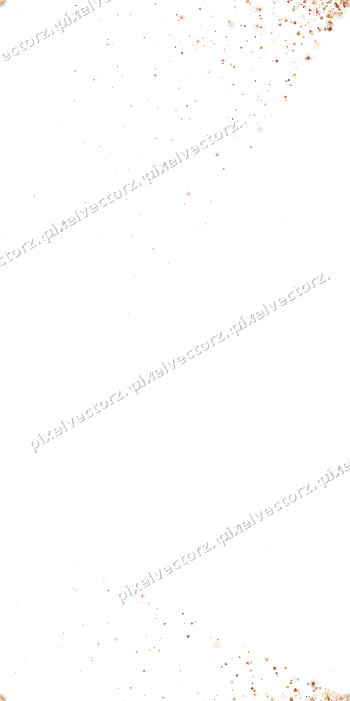Seamless glitter corner in orange on a transparent background