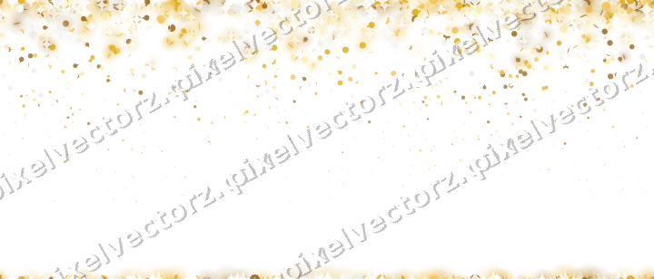 Seamless falling glitter on a transparent background