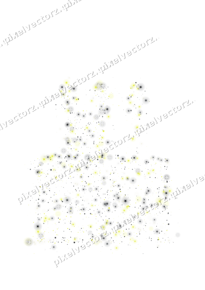 Seamless glitter birthday cake of stars on a transparent background