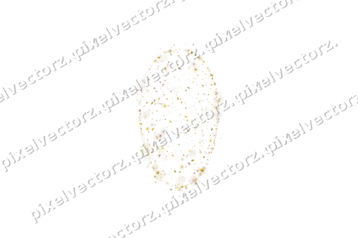 Seamless glitter easter egg in amber on a transparent background