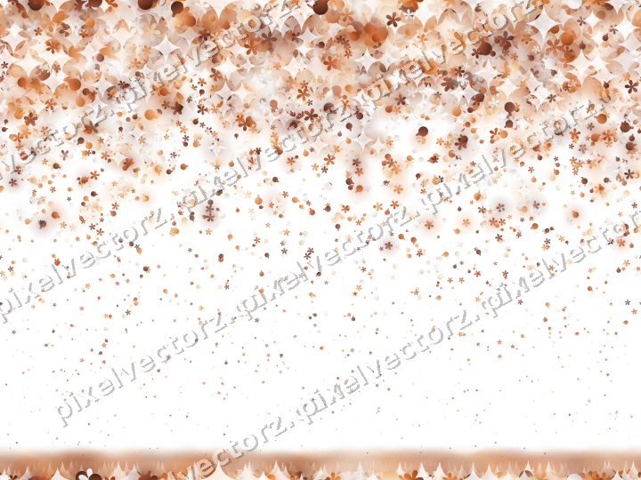 Seamless falling glitter on a transparent background