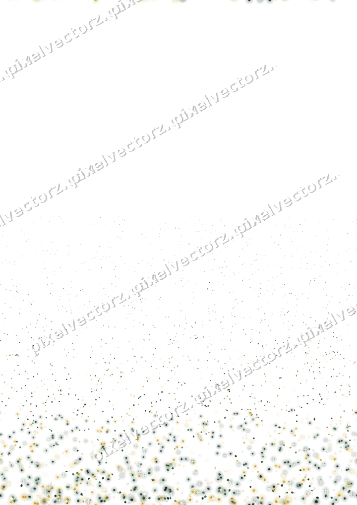 Seamless rising glitter in dark green on a transparent background