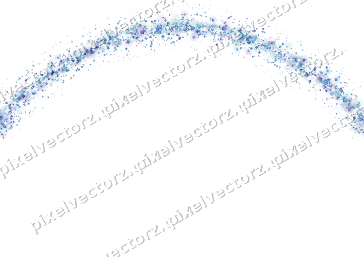 Seamless glitter arc of gifts and eggs on a transparent background