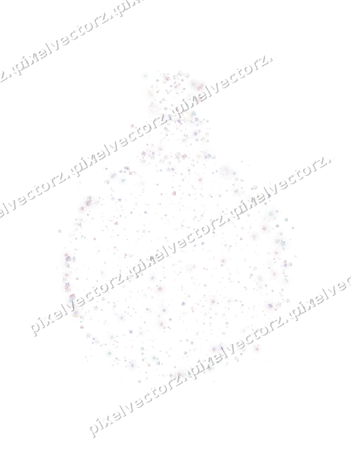 Seamless glitter bauble in pale pink on a transparent background