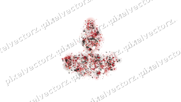 Seamless glitter diya lamp in red on a transparent background