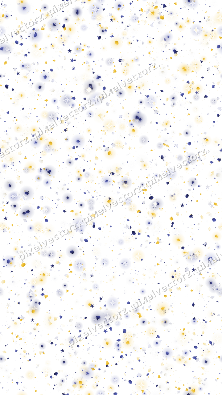 Seamless glitter scatter in dark blue on a transparent background