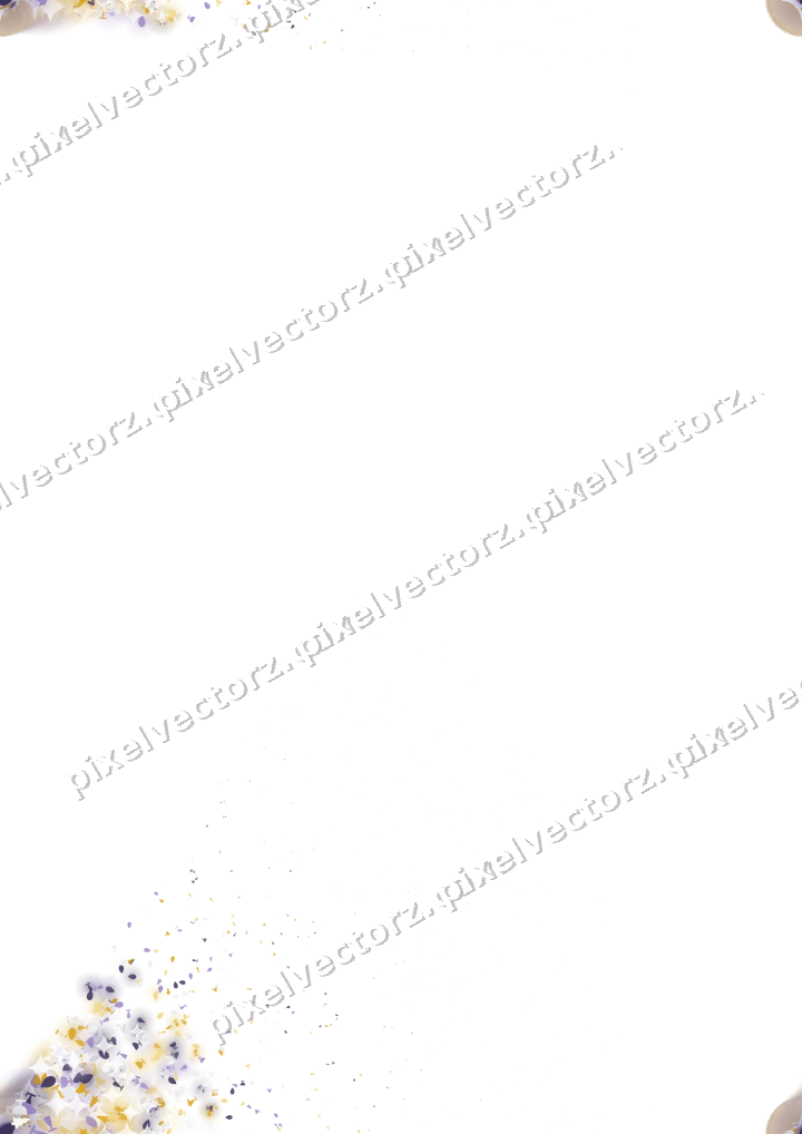 Seamless glitter corner in amber on a transparent background