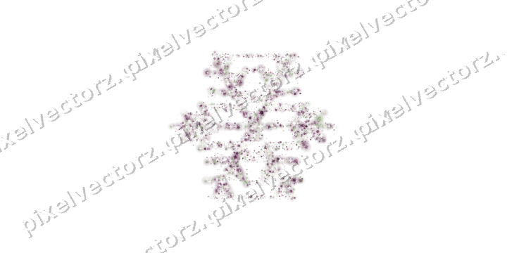 Seamless glitter snowflake in dark magenta on a transparent background