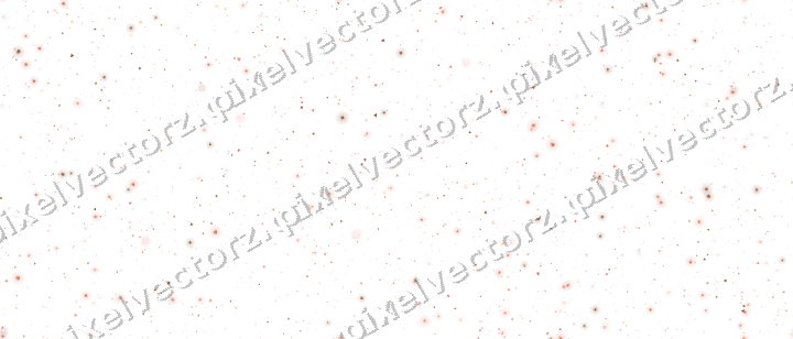 Seamless glitter scatter in orange and red on a transparent background