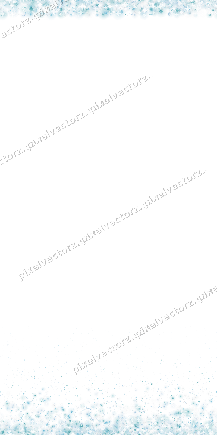 Seamless glitter border in cyan on a transparent background