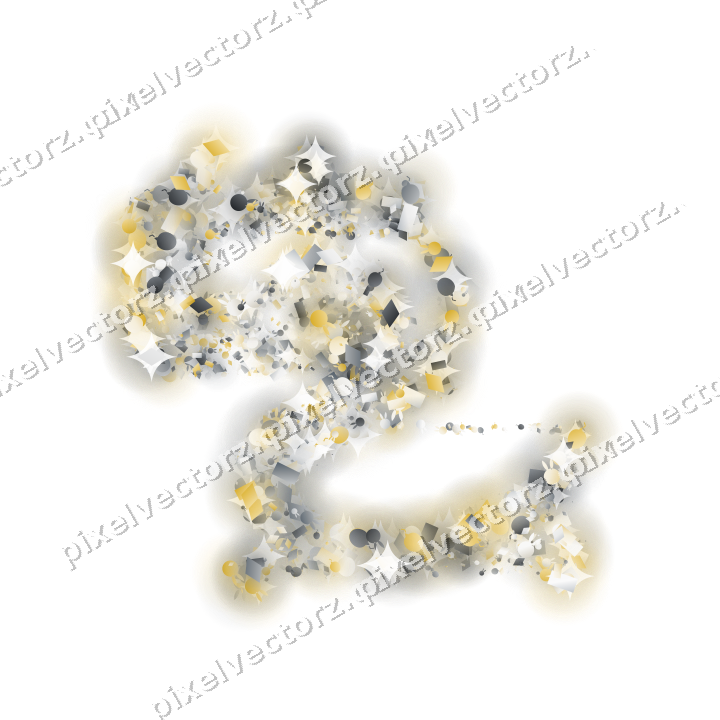 Seamless glitter dragon in amber and grey on a transparent background
