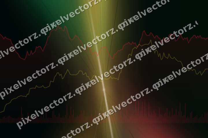 Leuchtender Neon Diagramm Hintergrund in Rot und Orange