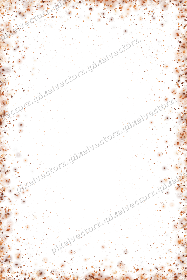 Seamless glitter vignette on a transparent background