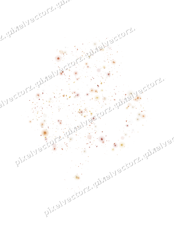 Seamless glitter shamrock in orange on a transparent background