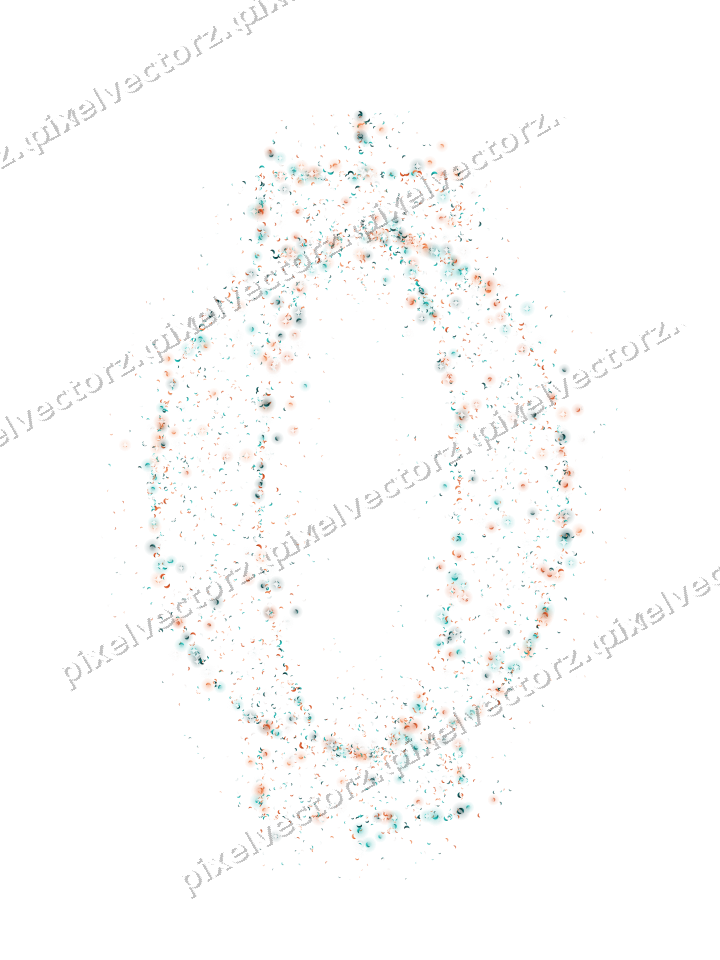 Seamless glitter lantern of crescents on a transparent background
