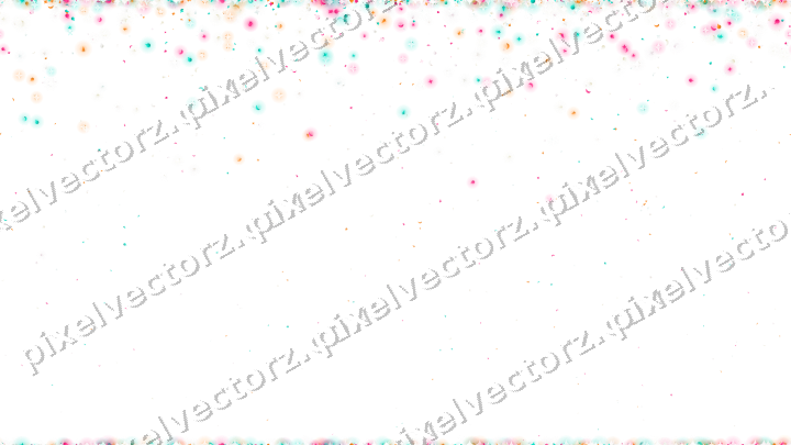Seamless falling glitter in pink on a transparent background