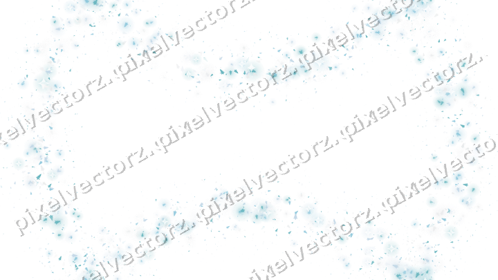 Seamless glitter wreath of christmas trees on a transparent background