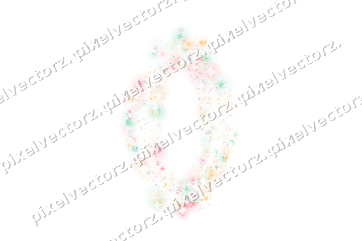 Seamless glitter lantern in pale pink on a transparent background