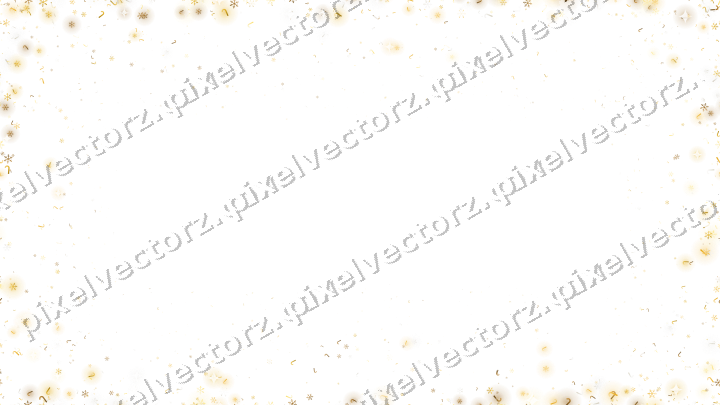 Seamless glitter vignette on a transparent background