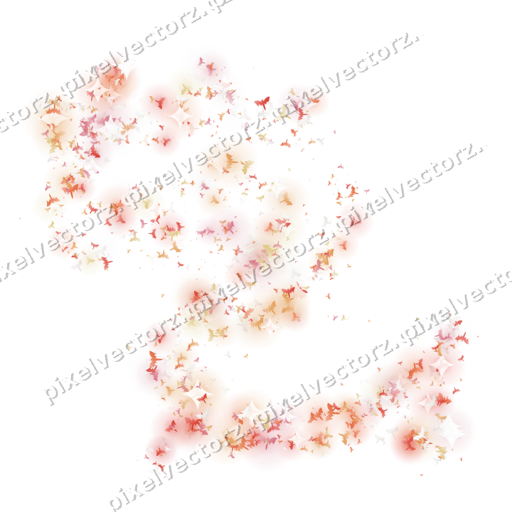 Seamless glitter dragon of bats in red on a transparent background