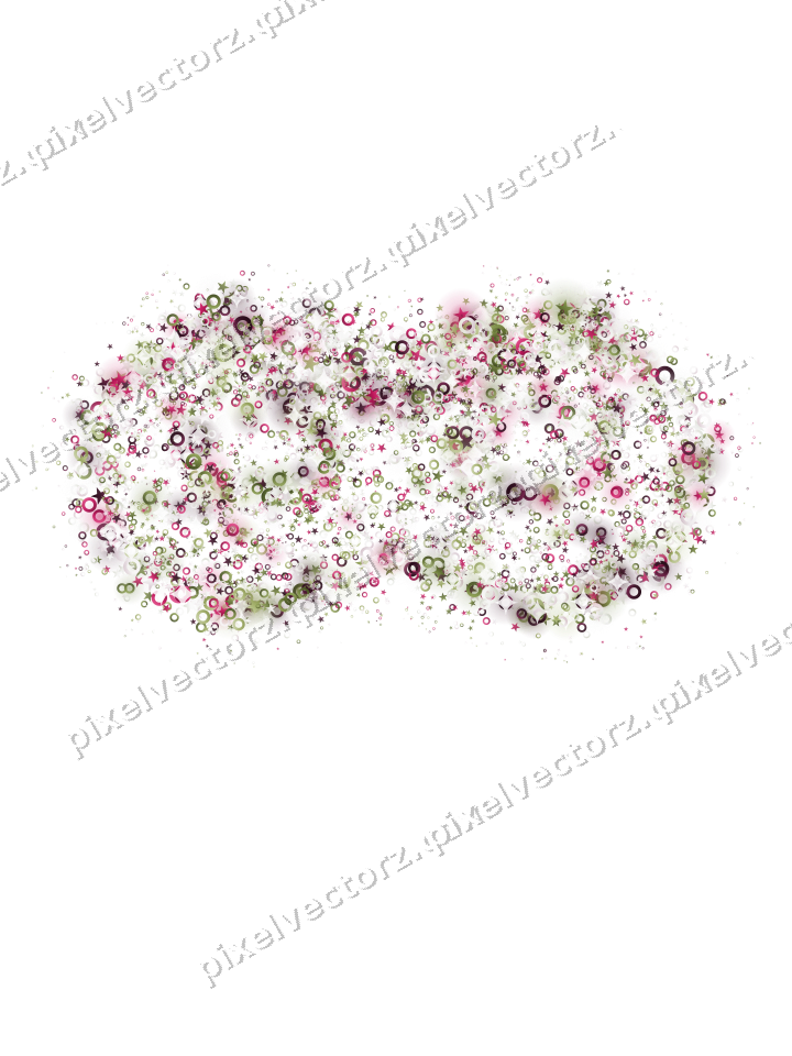 Seamless glitter carnival mask in lime on a transparent background