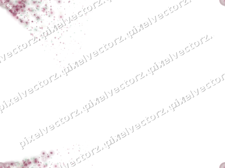 Seamless glitter corner of snowflakes on a transparent background