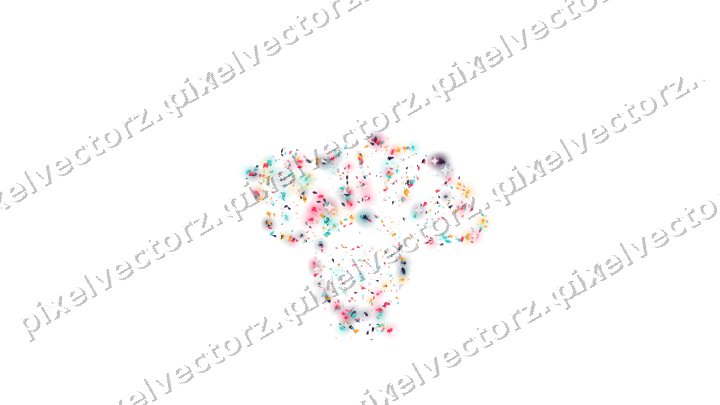 Seamless glitter turkey in pink and amber on a transparent background