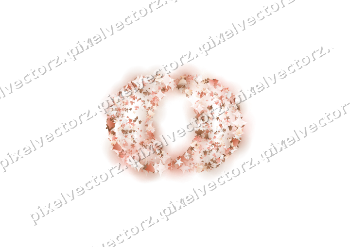 Seamless glitter wedding rings in orange on a transparent background