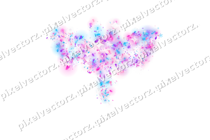 Seamless glitter bat in magenta and purple on a transparent background