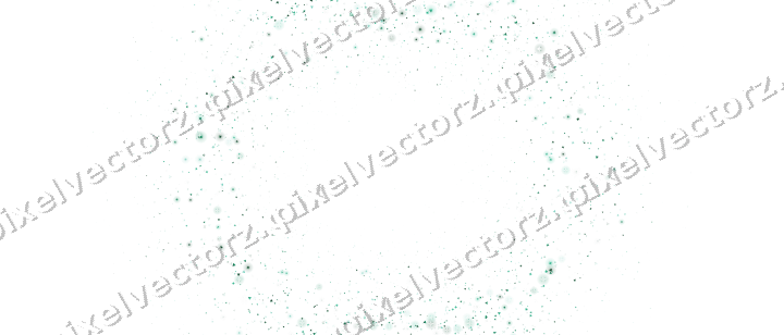 Seamless glitter wreath on a transparent background