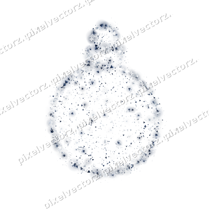 Seamless glitter bauble of triangles on a transparent background