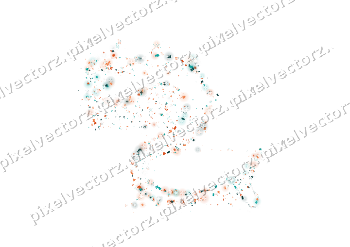 Seamless glitter dragon of bells and masks on a transparent background