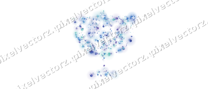 Seamless glitter menorah in blue and cyan on a transparent background