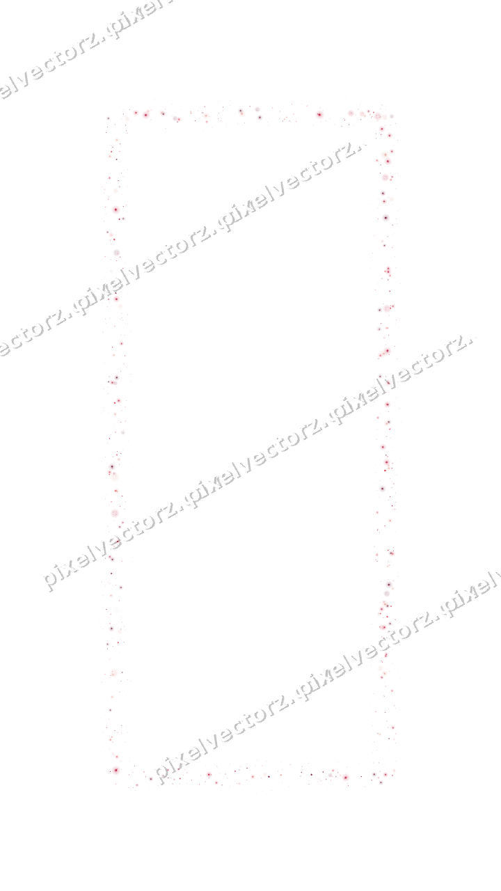 Seamless glitter frame of balloons in pink on a transparent background