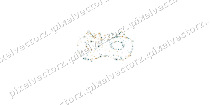 Seamless glitter carnival mask of diamonds on a transparent background