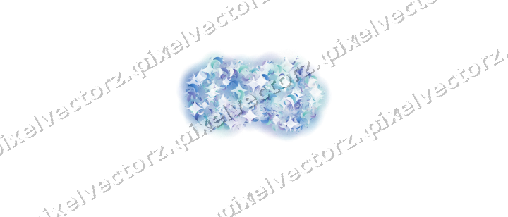 Seamless glitter carnival mask in blue on a transparent background