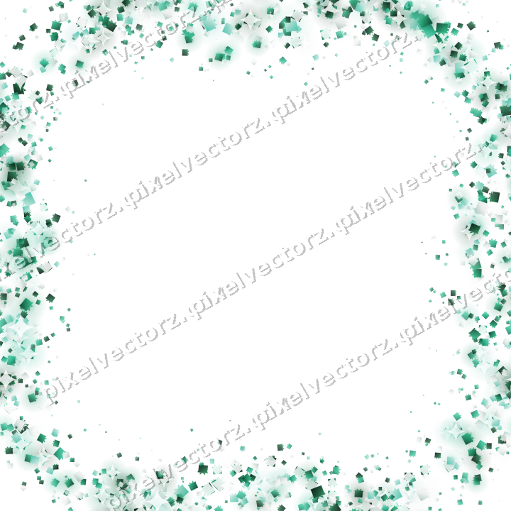 Seamless glitter wreath of gifts on a transparent background