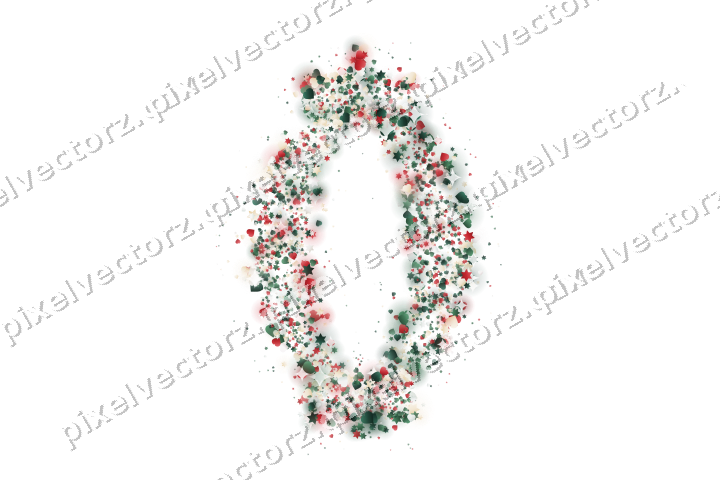 Seamless glitter lantern in dark green on a transparent background