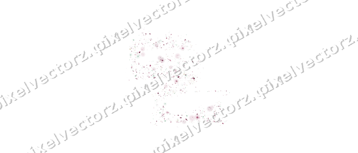 Seamless glitter dragon of bunnies on a transparent background