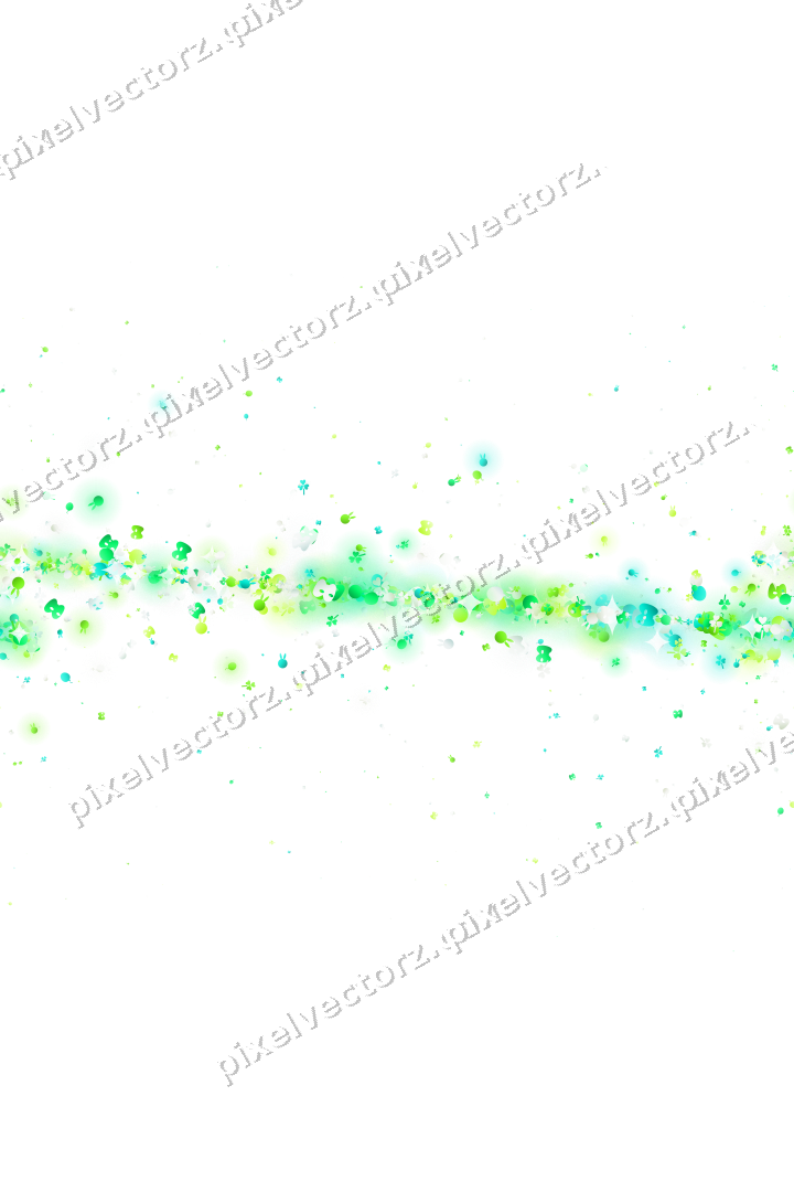 Seamless glitter band in green and lime on a transparent background