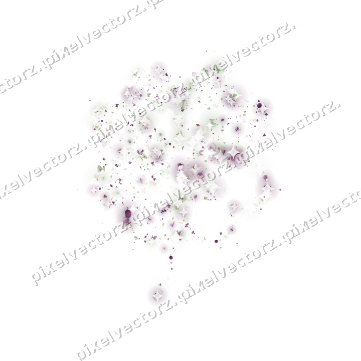 Seamless glitter clover leaf on a transparent background