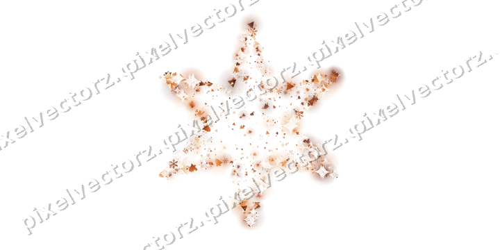 Seamless glitter star on a transparent background