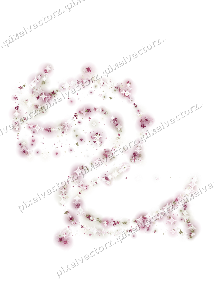Seamless glitter dragon in dark pink on a transparent background