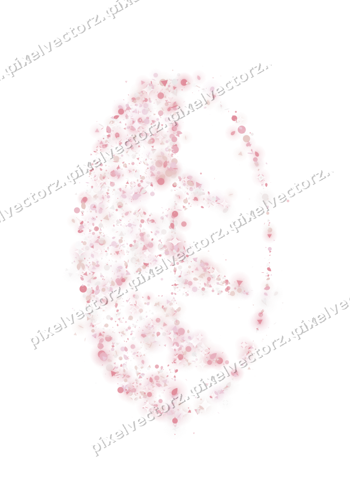 Seamless glitter leaf of eggs and dots on a transparent background
