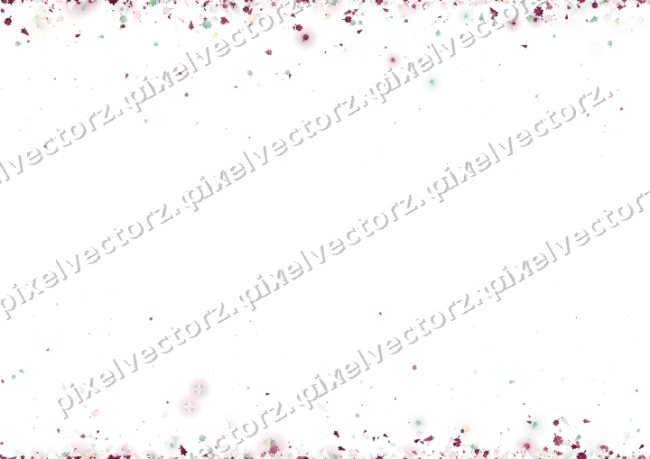 Seamless glitter border in dark pink on a transparent background