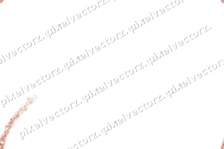 Nahtloser Sternenschweif in Orange und Rot auf transparentem Grund