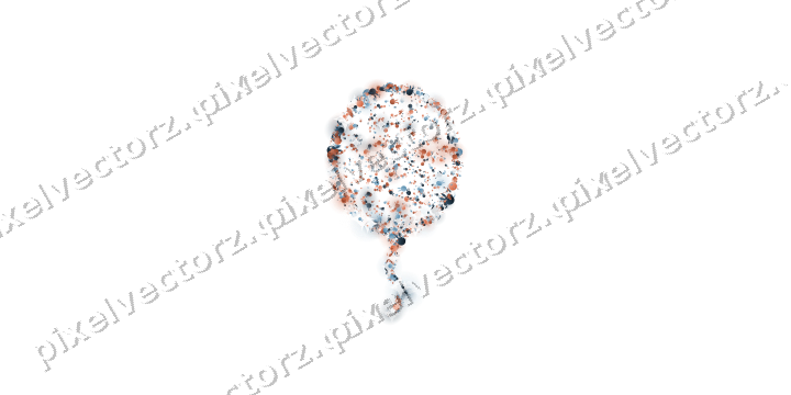 Seamless glitter balloon of bunnies on a transparent background