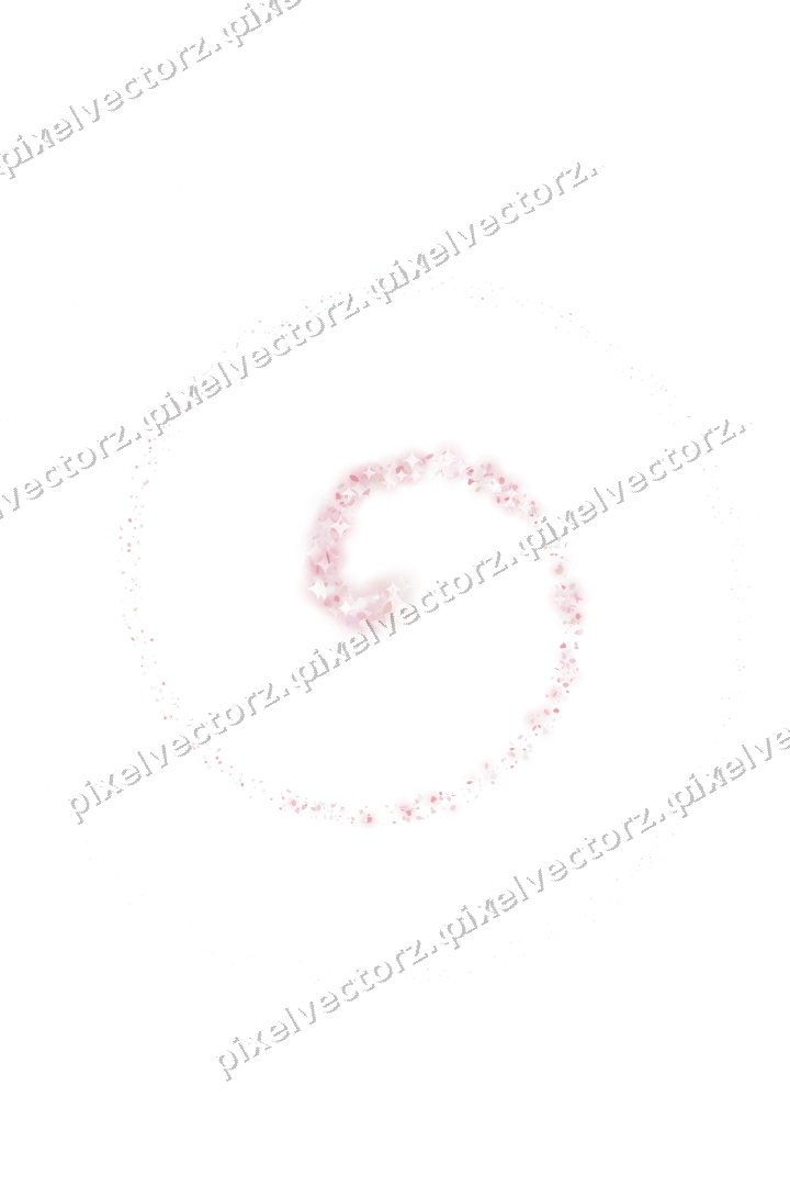 Seamless glitter spiral in pale pink on a transparent background