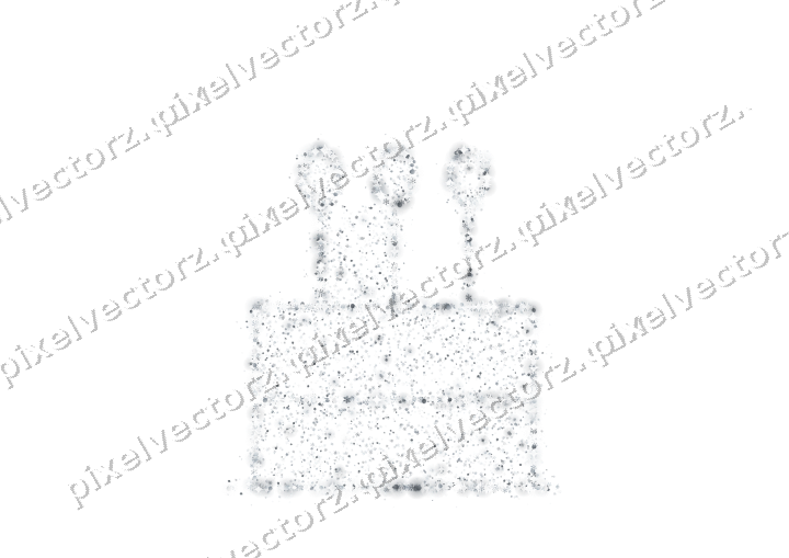 Seamless glitter birthday cake on a transparent background